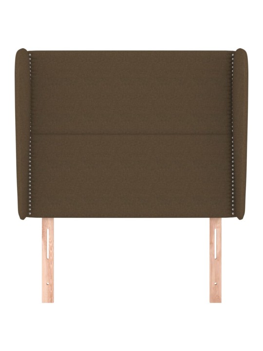 Galvgalis ar malām, 83x23x118/128 cm, tumši brūns audums