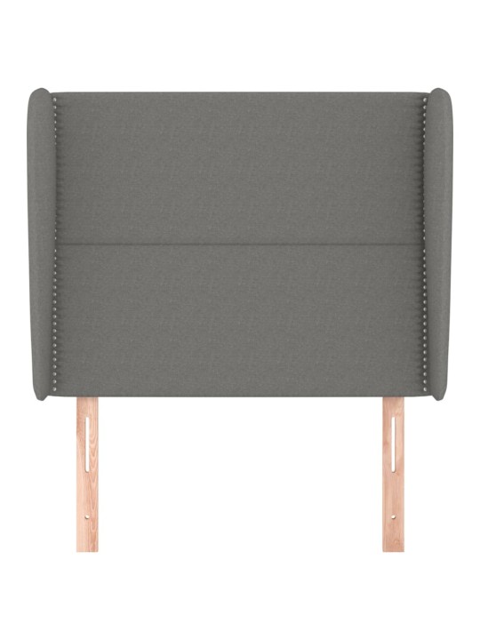 Galvgalis ar malām, 103x23x118/128 cm, tumši pelēks audums