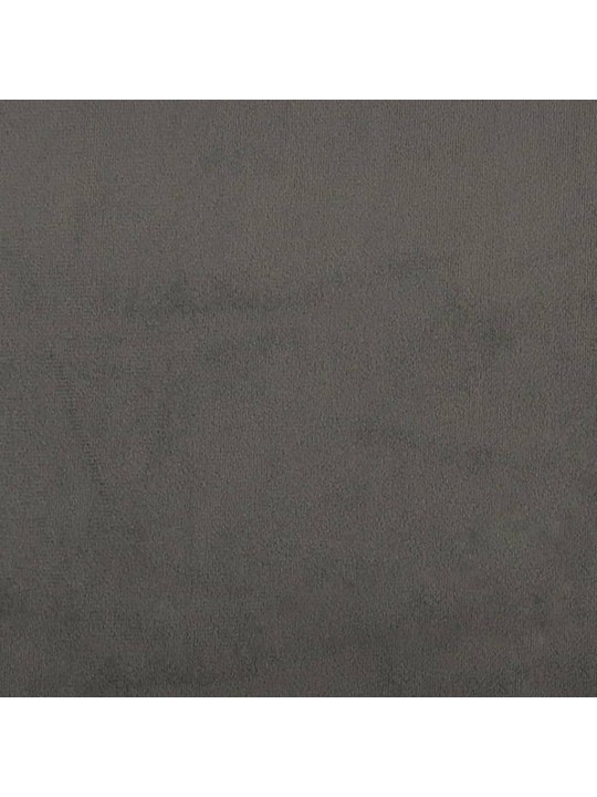 Galvgalis ar malām, 103x23x118/128 cm, tumši pelēks samts