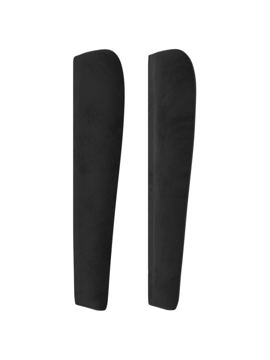 Galvgalis ar malām, 103x23x118/128 cm, melns samts