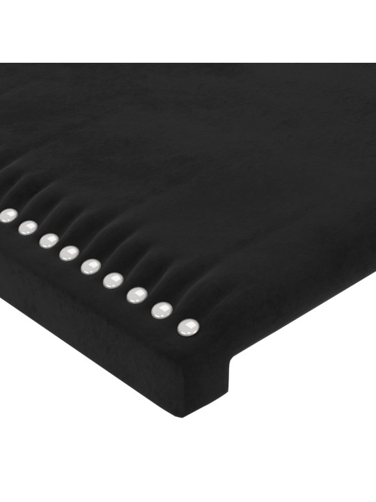 Galvgalis ar malām, 103x23x118/128 cm, melns samts