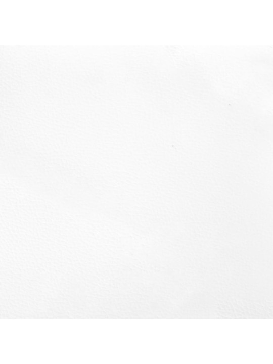 Galvgalis ar malām, 103x23x118/128 cm, balta mākslīgā āda