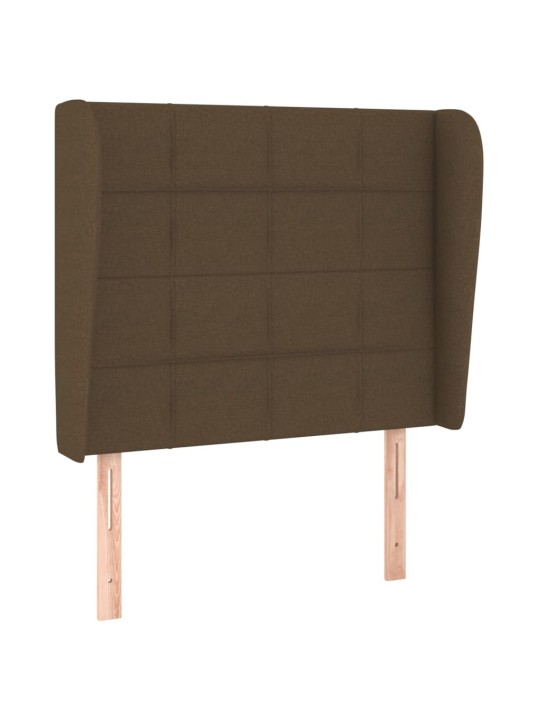 Galvgalis ar malām, 93x23x118/128 cm, tumši brūns audums