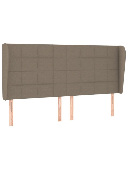 Galvgalis ar malām, 203x23x118/128 cm, pelēkbrūns audums