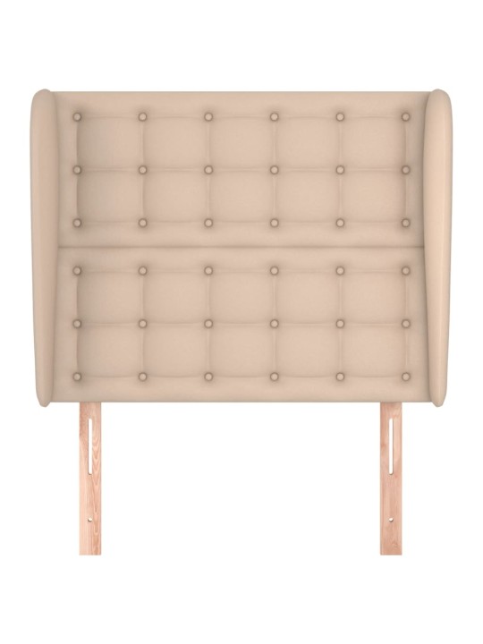 Galvgalis ar malām, 93x23x118/128 cm, kapučīno mākslīgā āda
