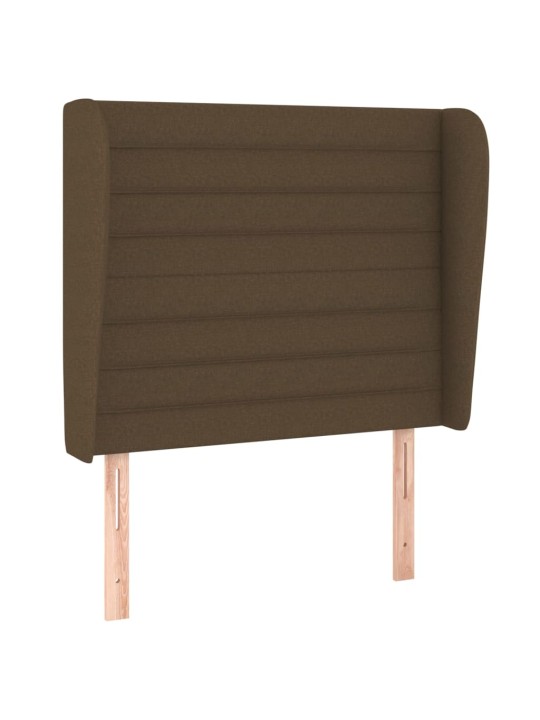Galvgalis ar malām, 83x23x118/128 cm, tumši brūns audums