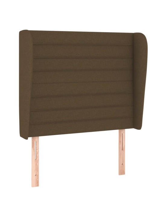 Galvgalis ar malām, 93x23x118/128 cm, tumši brūns audums