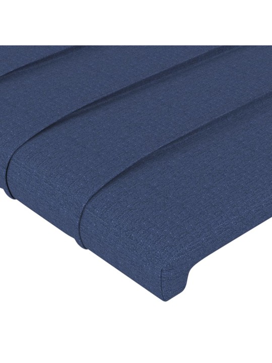 Galvgalis ar malām, 103x23x118/128 cm, zils audums