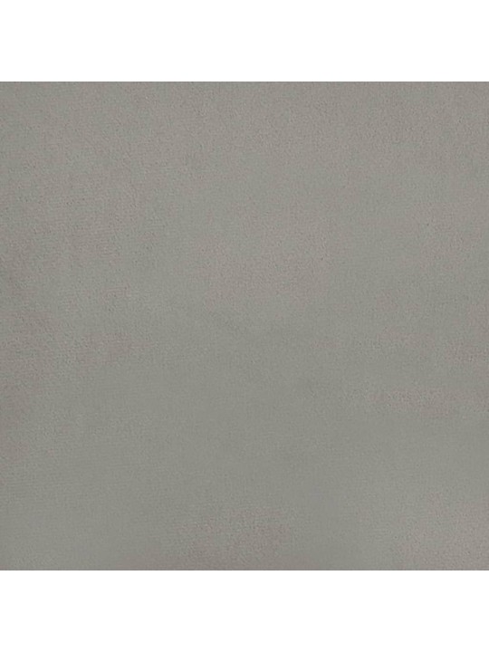 Galvgalis ar malām, 103x23x118/128 cm, gaiši pelēks samts