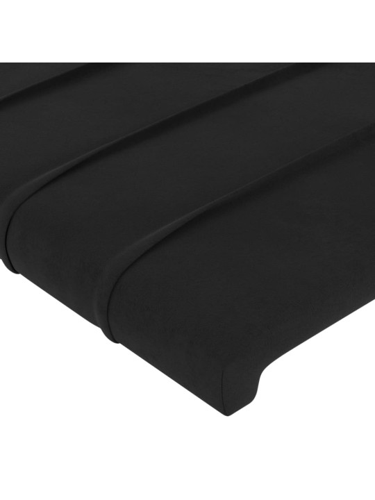 Galvgalis ar malām, 103x23x118/128 cm, melns samts