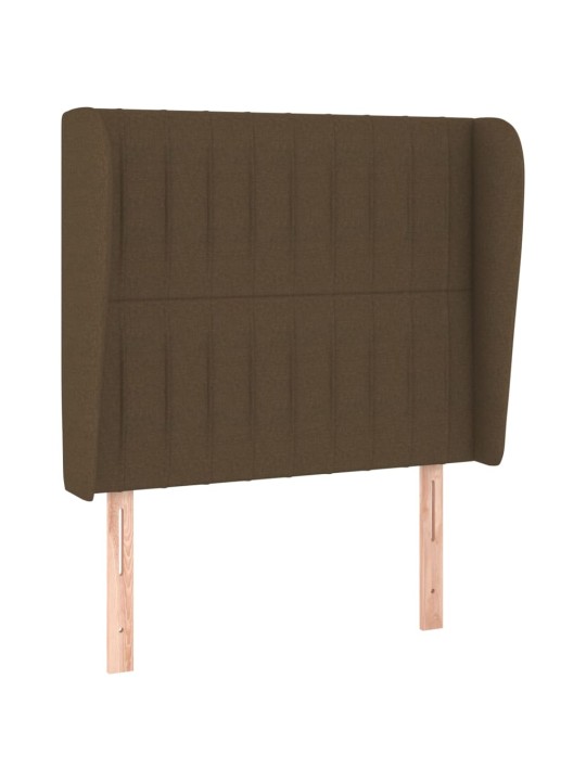 Galvgalis ar malām, 83x23x118/128 cm, tumši brūns audums