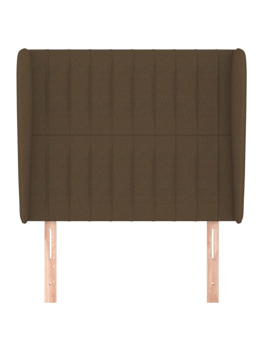 Galvgalis ar malām, 83x23x118/128 cm, tumši brūns audums