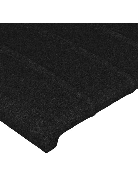 Galvgalis ar malām, 103x23x118/128 cm, melns audums