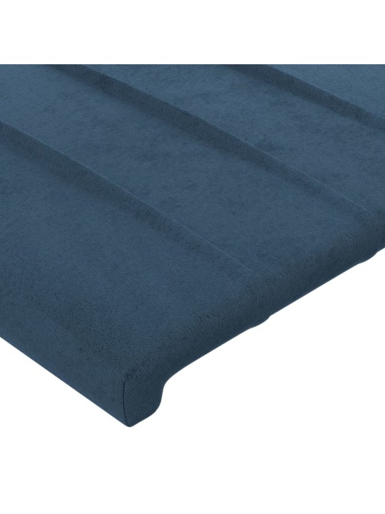 Galvgalis ar malām, 103x23x118/128 cm, tumši zils samts