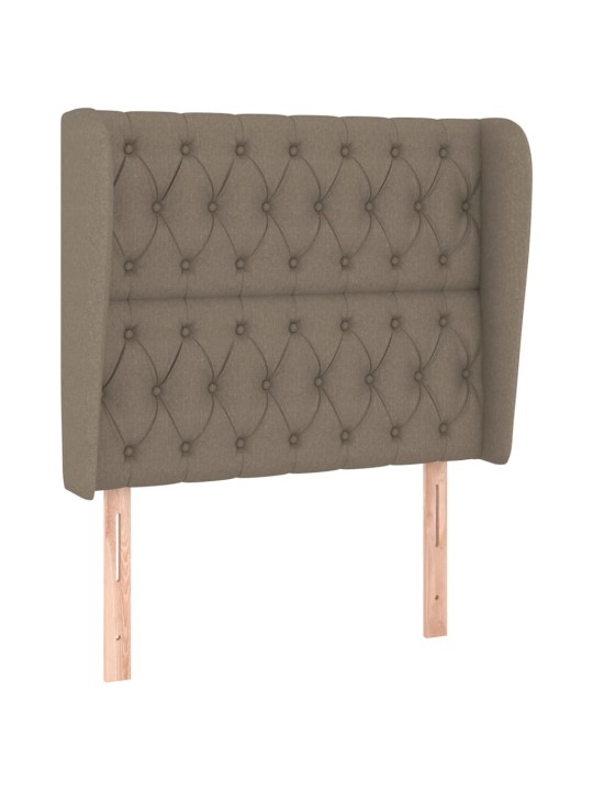 Galvgalis ar malām, 93x23x118/128 cm, pelēkbrūns audums