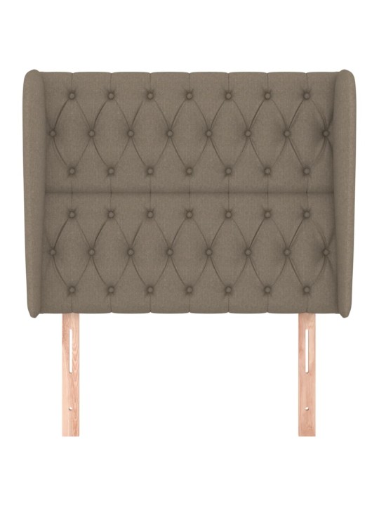 Galvgalis ar malām, 93x23x118/128 cm, pelēkbrūns audums