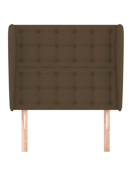 Galvgalis ar malām, 83x23x118/128 cm, tumši brūns audums