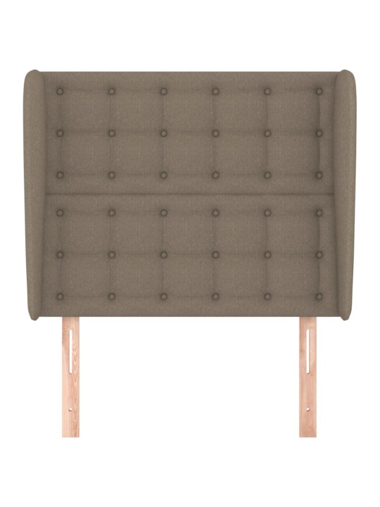 Galvgalis ar malām, 93x23x118/128 cm, pelēkbrūns audums