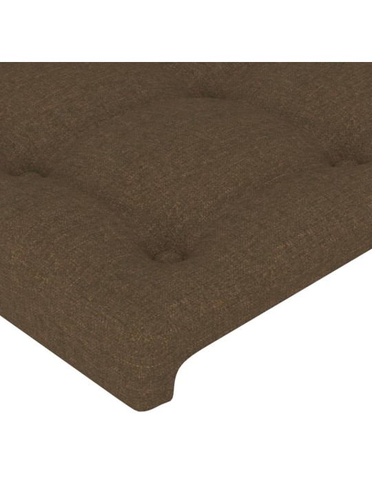 Galvgalis ar malām, 103x23x118/128 cm, tumši brūns audums