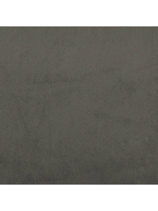 Galvgalis ar malām, 103x23x118/128 cm, tumši pelēks samts