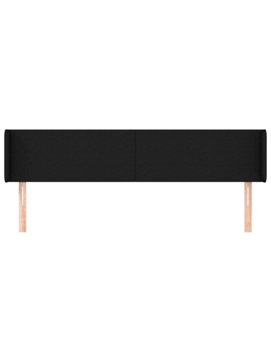 Galvgalis ar malām, 203x16x78/88 cm, melns audums