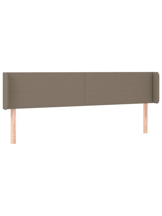 Galvgalis ar malām, 203x16x78/88 cm, pelēkbrūns audums