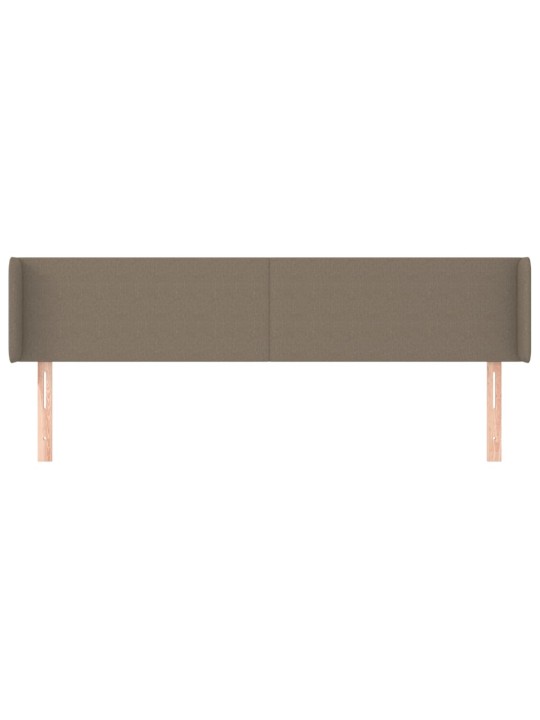 Galvgalis ar malām, 203x16x78/88 cm, pelēkbrūns audums