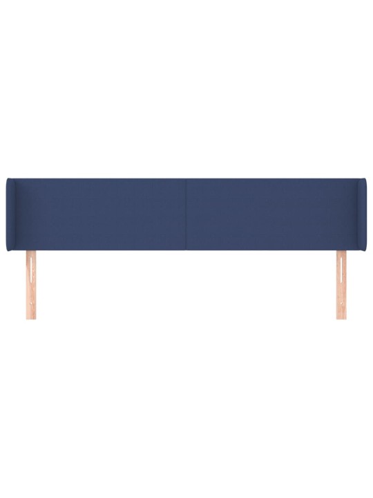 Galvgalis ar malām, 203x16x78/88 cm, zils audums