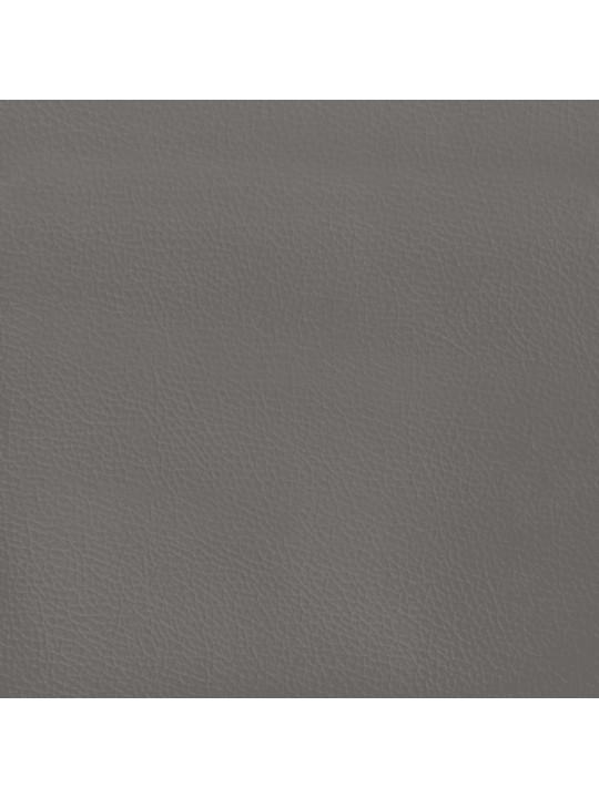 Galvgalis ar malām, 203x16x78/88 cm, pelēka mākslīgā āda
