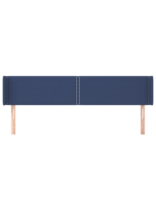 Galvgalis ar malām, 183x16x78/88 cm, zils audums