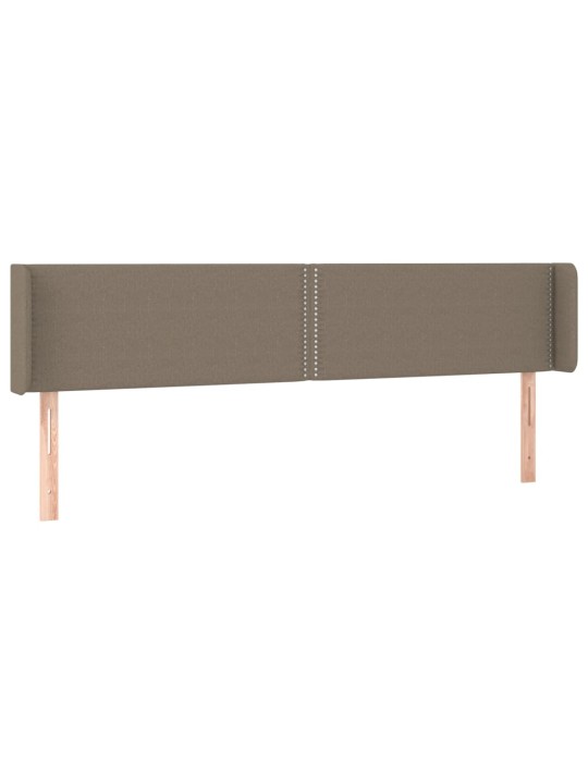 Galvgalis ar malām, 203x16x78/88 cm, pelēkbrūns audums