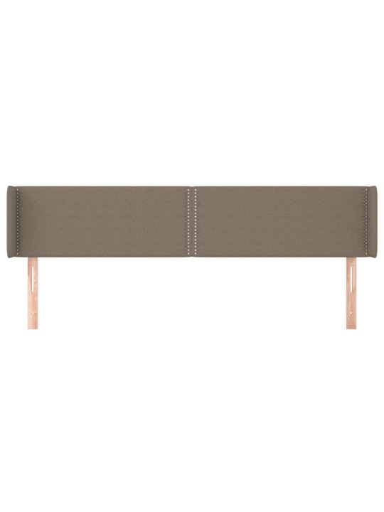 Galvgalis ar malām, 203x16x78/88 cm, pelēkbrūns audums