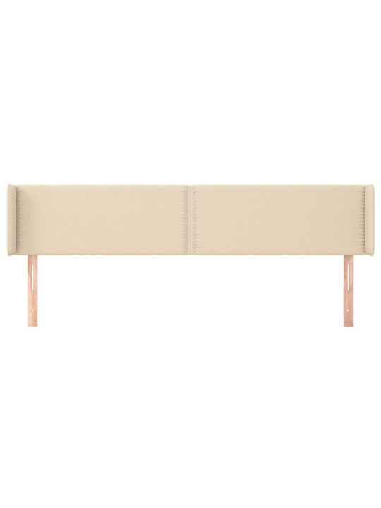Galvgalis ar malām, 203x16x78/88 cm, krēmkrāsas audums