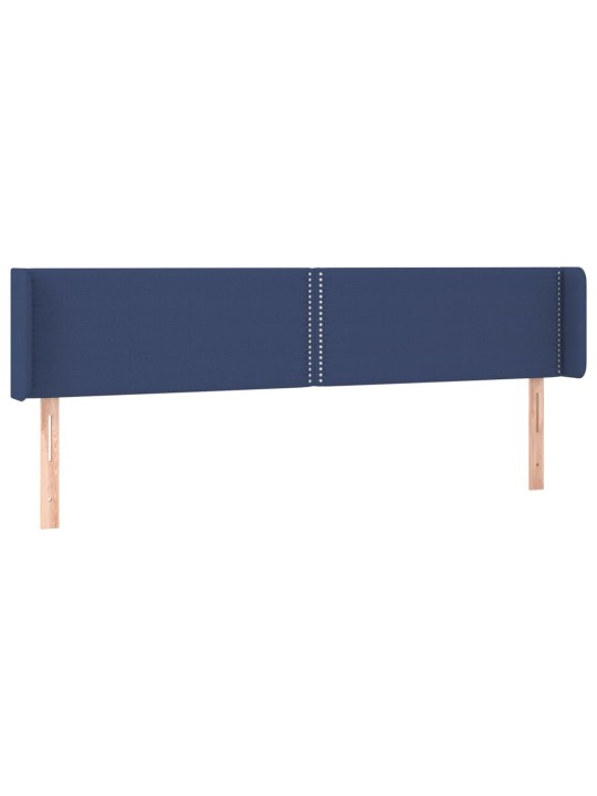 Galvgalis ar malām, 203x16x78/88 cm, zils audums