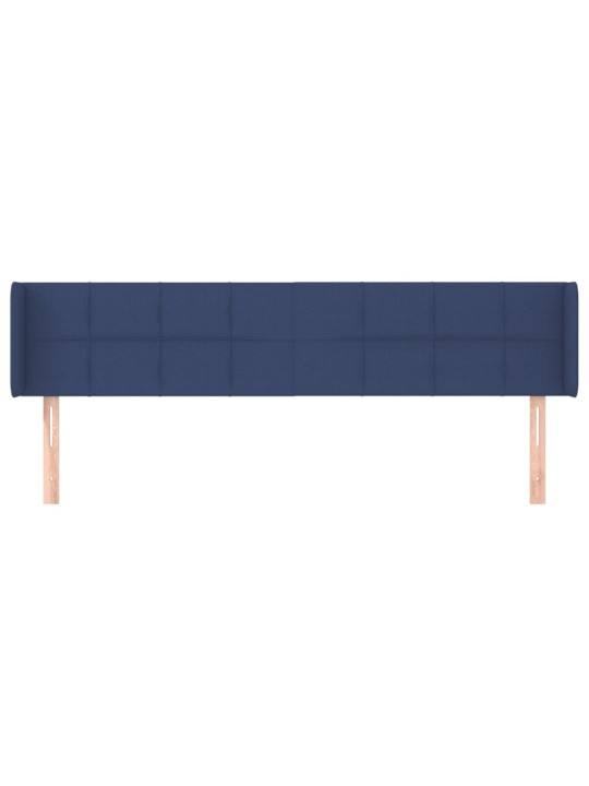 Galvgalis ar malām, 183x16x78/88 cm, zils audums