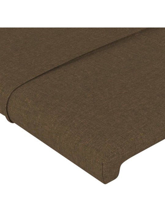 Galvgalis ar malām, 203x16x78/88 cm, tumši brūns audums