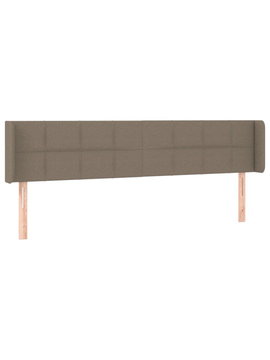 Galvgalis ar malām, 203x16x78/88 cm, pelēkbrūns audums