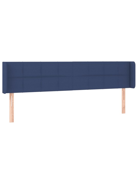Galvgalis ar malām, 203x16x78/88 cm, zils audums