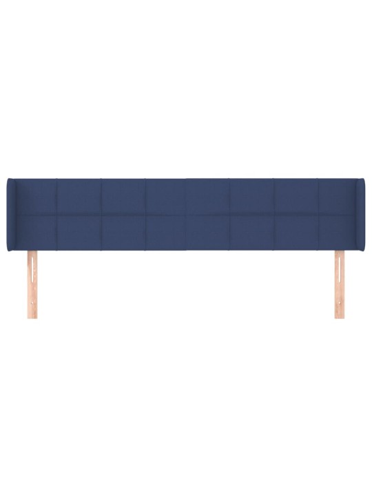 Galvgalis ar malām, 203x16x78/88 cm, zils audums