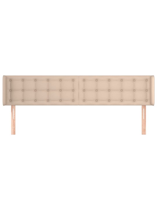 Galvgalis ar malām, 203x16x78/88 cm, kapučīno mākslīgā āda