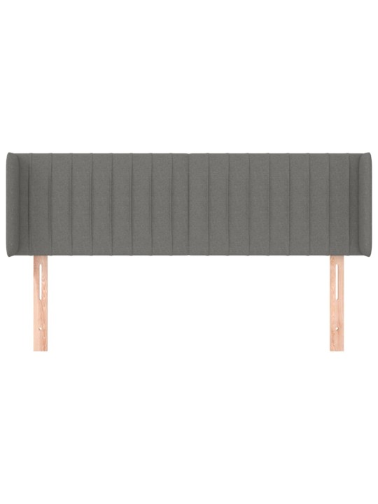 Galvgalis ar malām, 147x16x78/88 cm, tumši pelēks audums