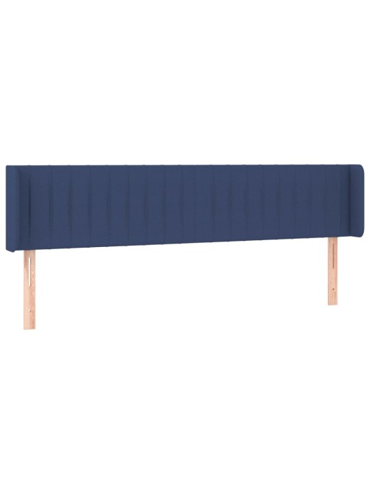 Galvgalis ar malām, 183x16x78/88 cm, zils audums