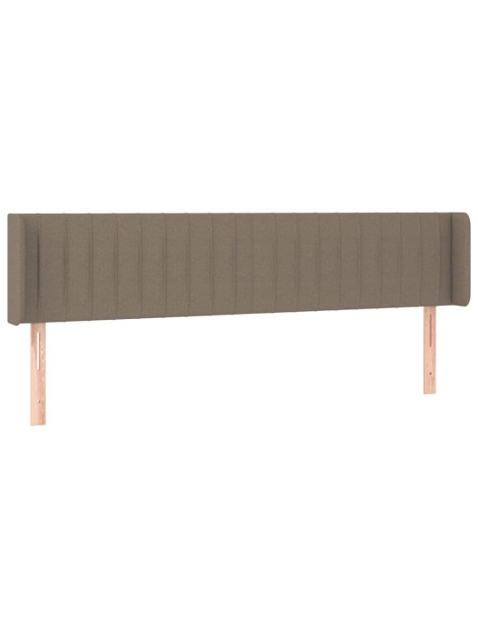 Galvgalis ar malām, 203x16x78/88 cm, pelēkbrūns audums