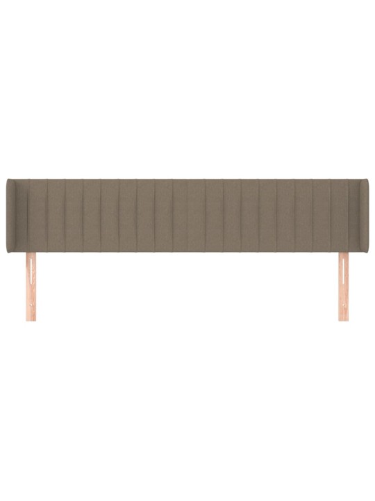 Galvgalis ar malām, 203x16x78/88 cm, pelēkbrūns audums