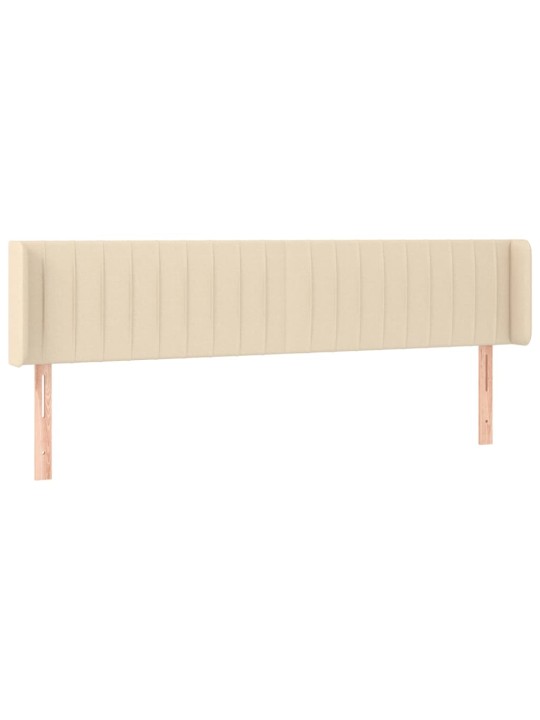 Galvgalis ar malām, 203x16x78/88 cm, krēmkrāsas audums