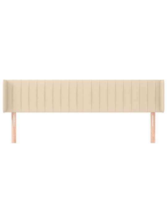 Galvgalis ar malām, 203x16x78/88 cm, krēmkrāsas audums