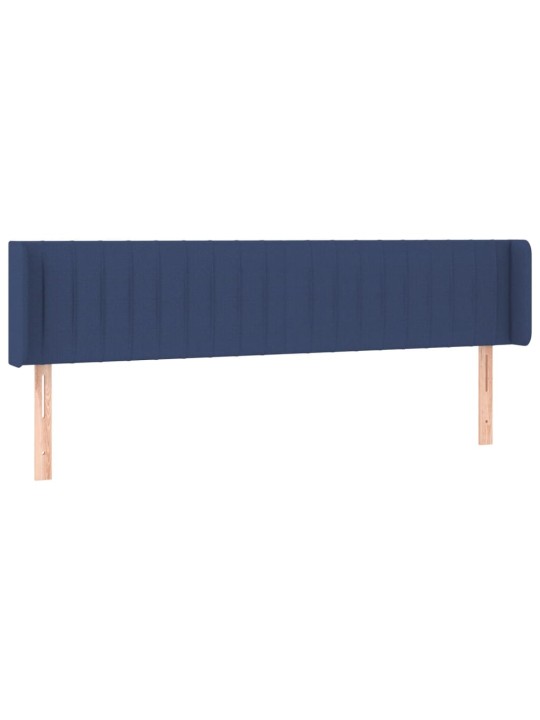 Galvgalis ar malām, 203x16x78/88 cm, zils audums