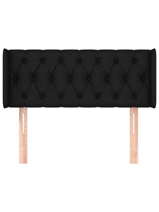 Galvgalis ar malām, 93x16x78/88 cm, melns audums
