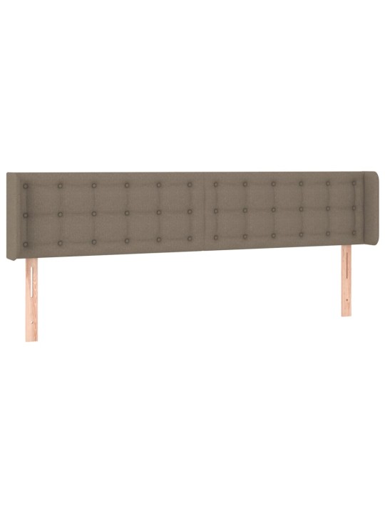 Galvgalis ar malām, 203x16x78/88 cm, pelēkbrūns audums