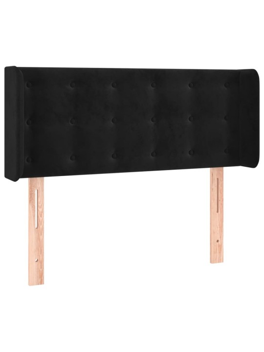 Galvgalis ar malām, melns samts, 103x16x78/88 cm